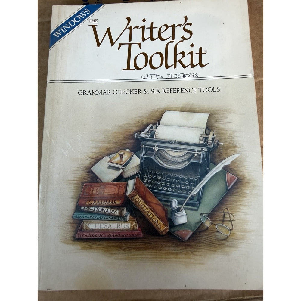 The Complete Writer's Toolkit User's Guide Manual Book VTG 1990 Paperback